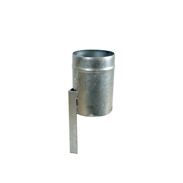 Hose end piece with side angle iron 