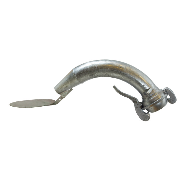 Elbow nozzle 90° with baffle plate - Bauer system 