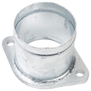 Schlauchtülle mit Flansch oval verzinkt 