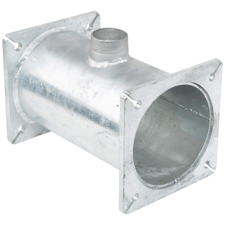 Flanschverlängerung mit seitlichem Abgang 