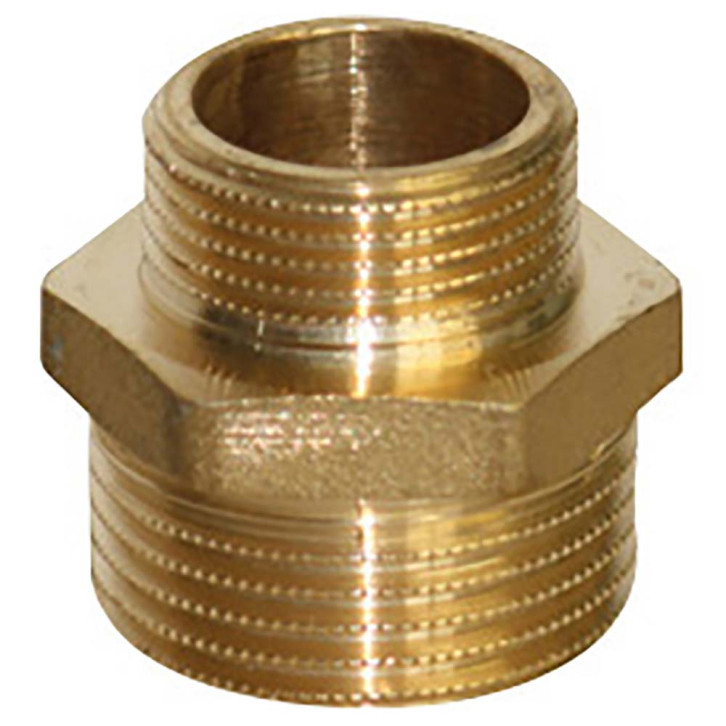 Brass reducing nipple for TW coupling 