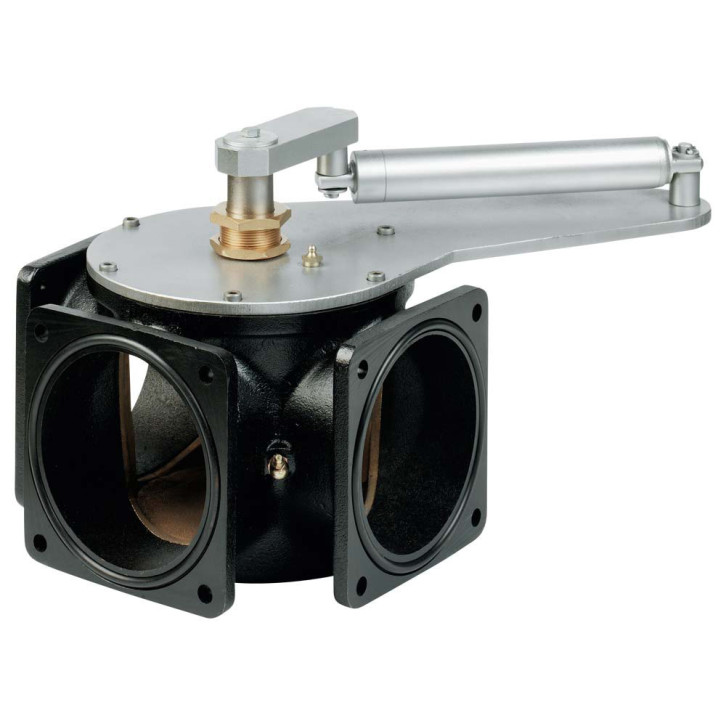 Dreiwegegußschieber MZ mit Hydraulikzylinder (dw) 