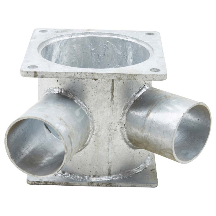 Lower part for syphon double connection 