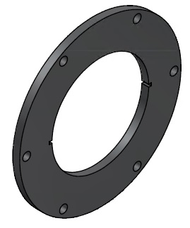 Anpressflansch für Drehgelenk/(Bullauge) 