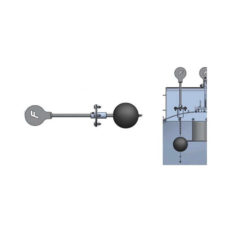 Filling level indicator top 