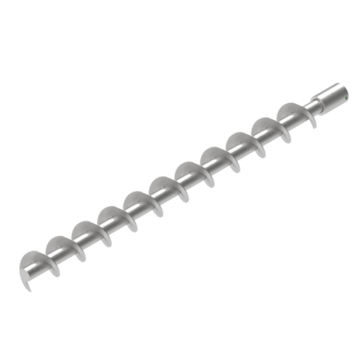 Verteilerschnecke 1050mm kurze Buchse / V2A / rechtsdreh. 