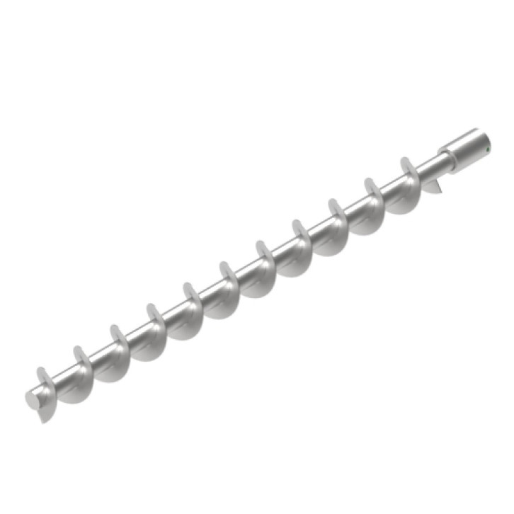 Verteilerschnecke 1050mm kurze Buchse / V2A / linksdreh. 