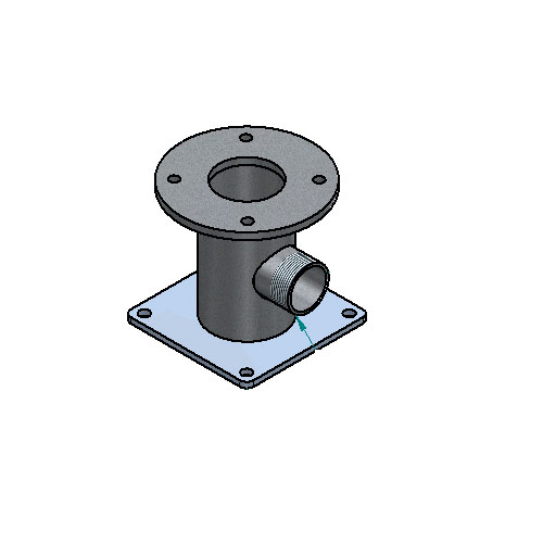 T-piece between Elba pump 3500 and 6500 litres 