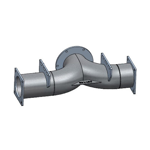 Flange T-piece (suction) for Alpha-Line Tridem/Turbo filler 