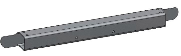 Cross tube for drawbar bracket 