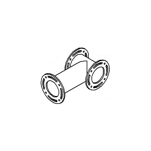 Flansch-T-Stück mit Drehflansch 