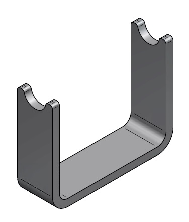 Verstärkung für Quadratrohr (für Skate-Verteiler 21 mtr.) 
