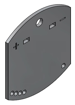 Einstellblech für Durchflussregulierung SSV / SVG Skate 