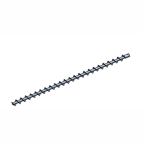 Verteilerschnecke 2050mm kurze Buchse / V2A / rechtsdreh. 