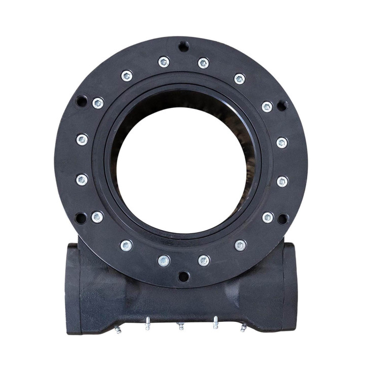 Gear rim / slewing ring META with worm gearing - hydraulic 