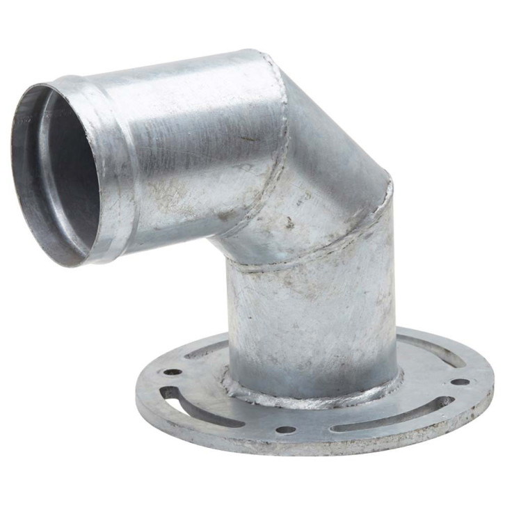 Pipe elbow with hose connector 45° 