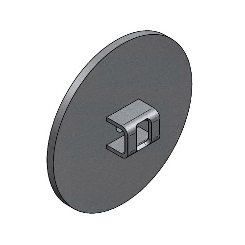 Locking disc for overpressure and underpressure protection 