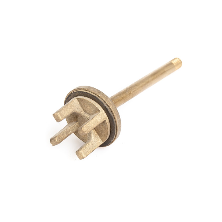 Push pin with disc for pressure relief valve 