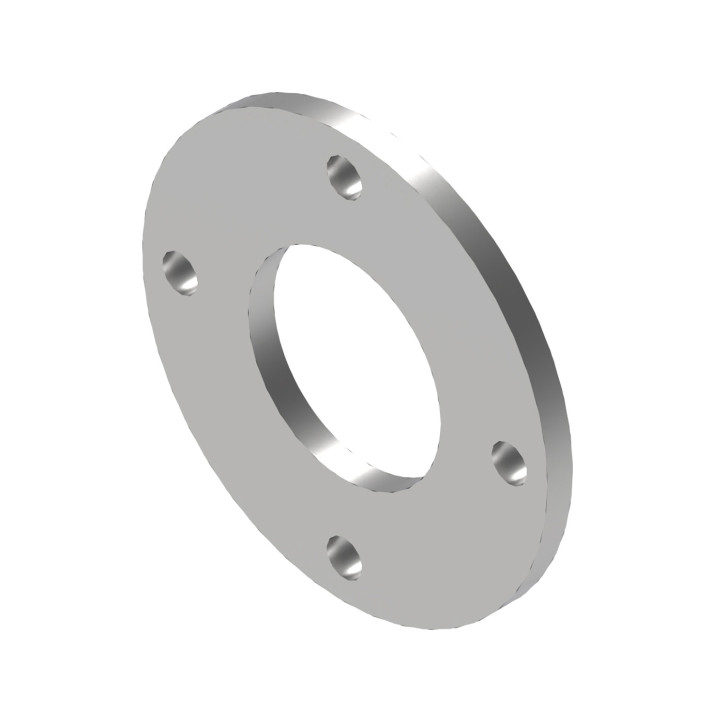 Round flange DN / 4-hole 