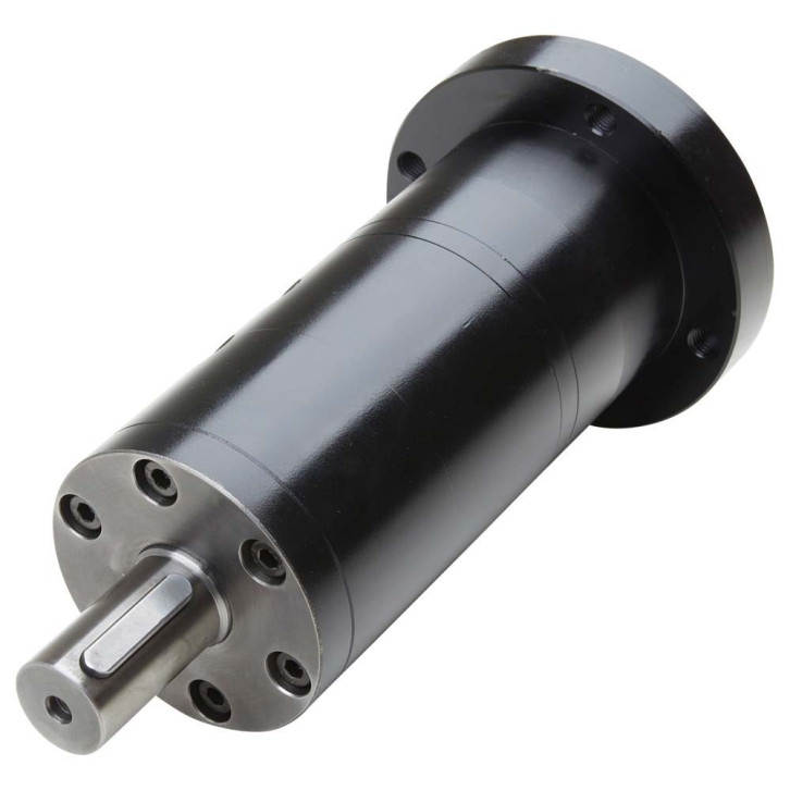 Hydraulic motor with round mounting flange 