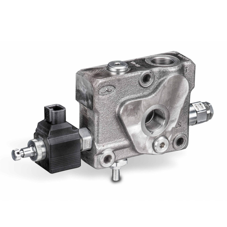 Eingangsplatte mit Umstellung von LS- auf Konstantpumpe 