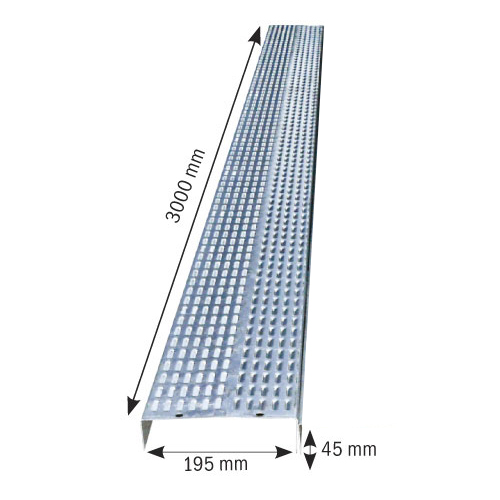 Schlitzblechabdeckung für Hackschnitzeltrocknung 
