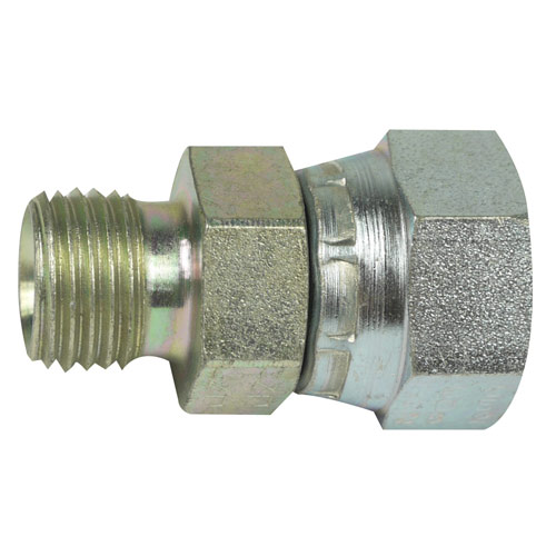 Pre-assembled pipe fitting ORFS 