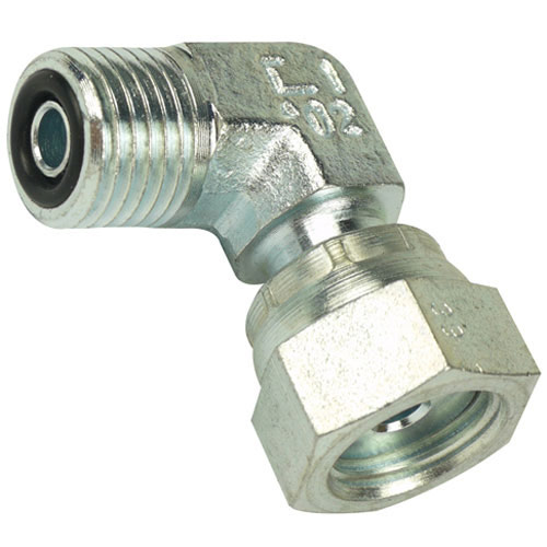 adjustable  angular screw connection 90° ORFS 