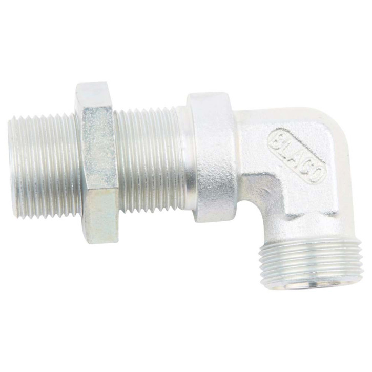 Elbow bulkhead fitting 