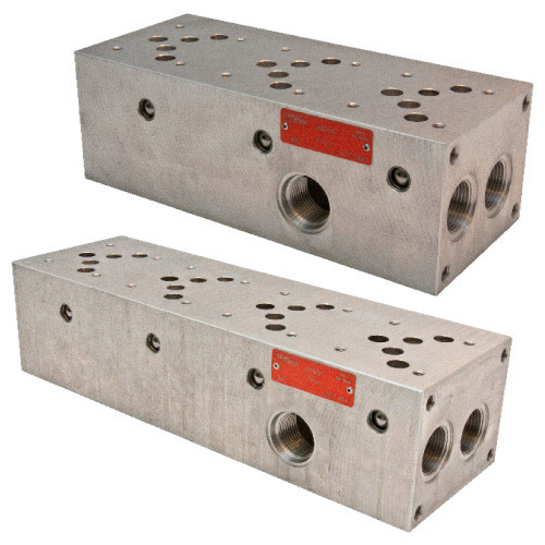 Grundplatte mit DBV / 2 Rücklaufbohrungen 