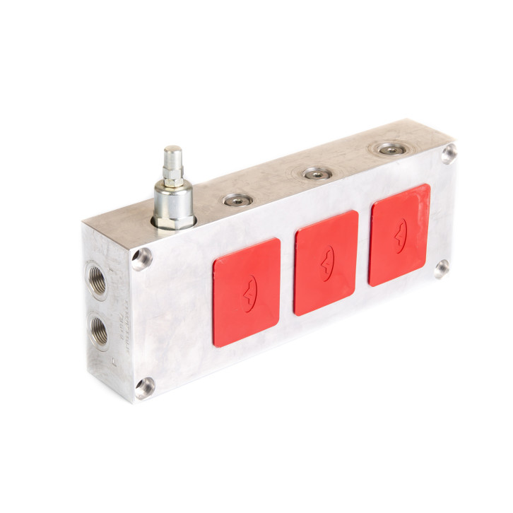 Grundplatte mit DBV / 2 Rücklaufbohrungen 