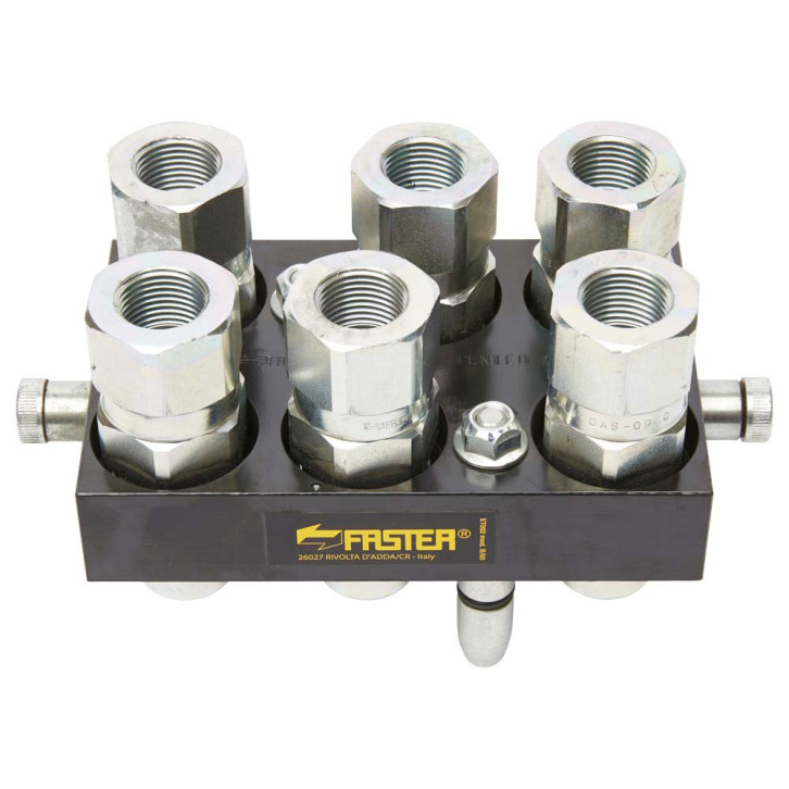 Multikupplung-Oberteil Faster 6-Wege/BG8 