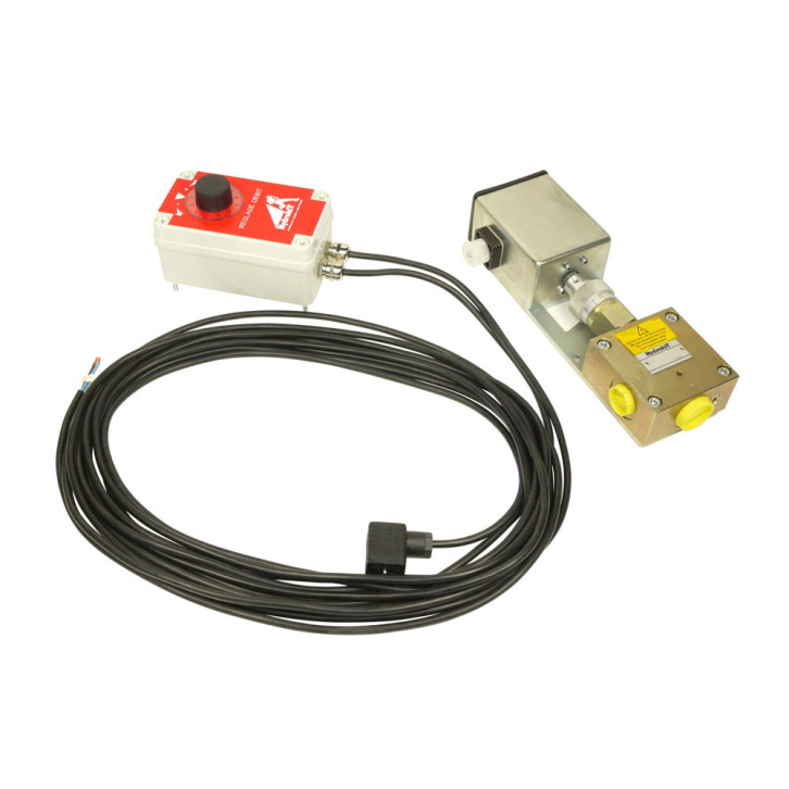 Stromregelventil mit Elektro – Stellantrieb 12 - 24V 