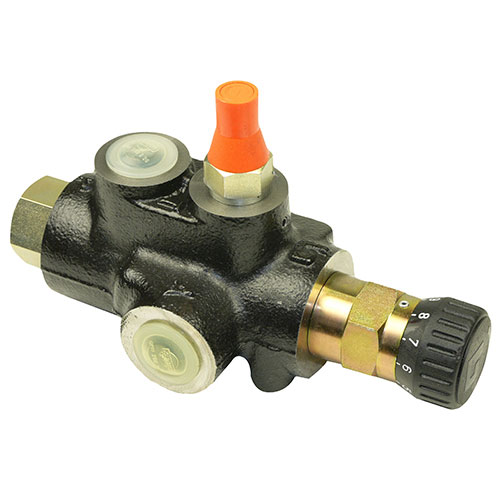 Stromregelventil mit Druckbegrenzungsventil 