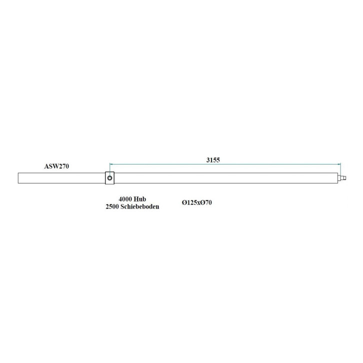 Main cylinder for ASW 