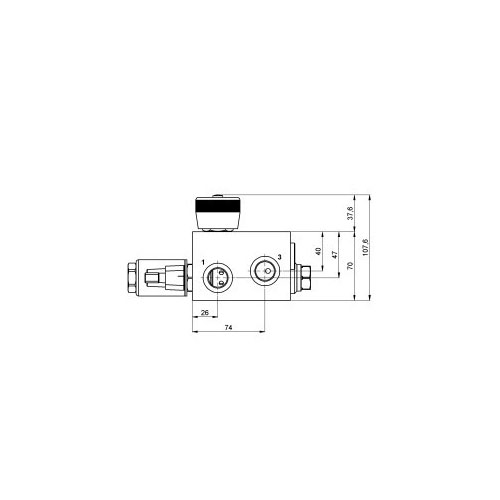 Stromregelventil mit Rückschlagventil 
