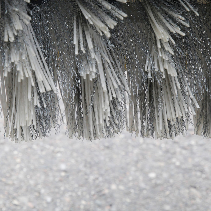 Mixed sweeping brush - plastic/steel 