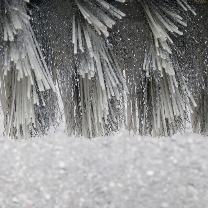 Mixed sweeping brush - plastic/steel 