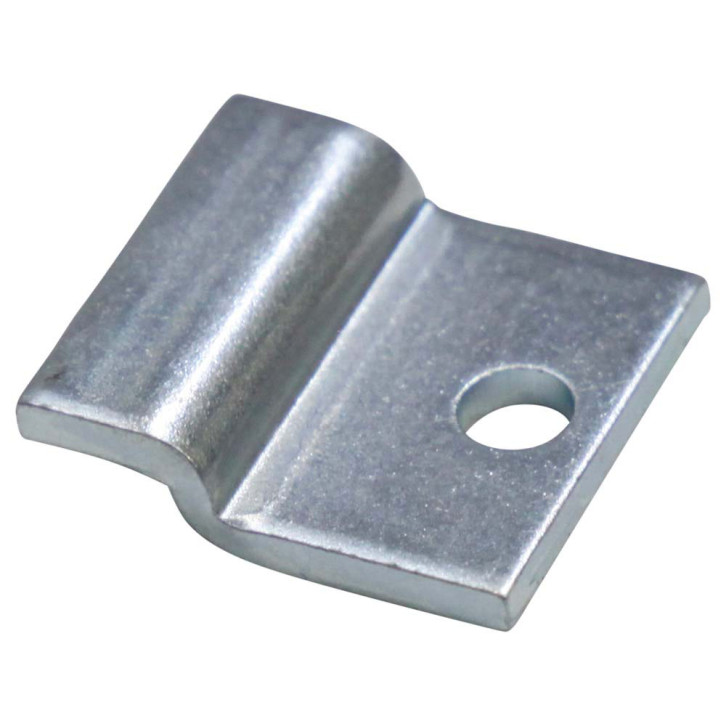 Hinge with drill hole for flap 