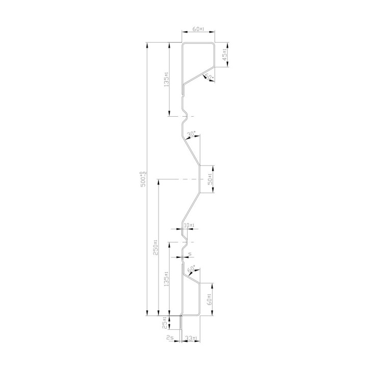 Bordwand für Aufbau-Mulde TMK 140 - 4,65 m 