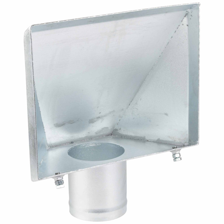 Discharge funnel for grain slide valve 