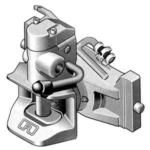 Automatic trailer coupling for tractor 