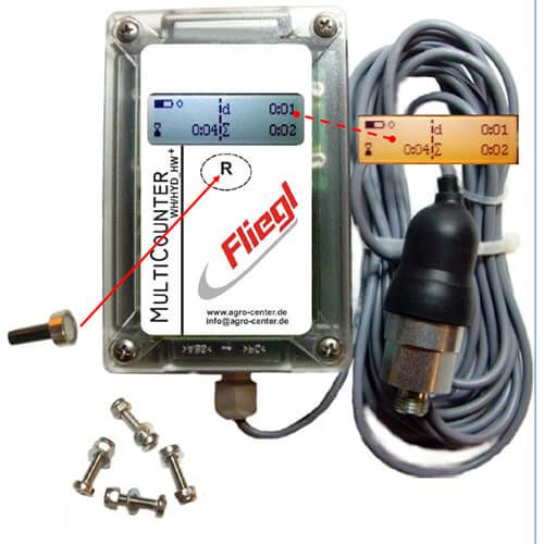 Betriebsstundenzähler - Hydraulik 