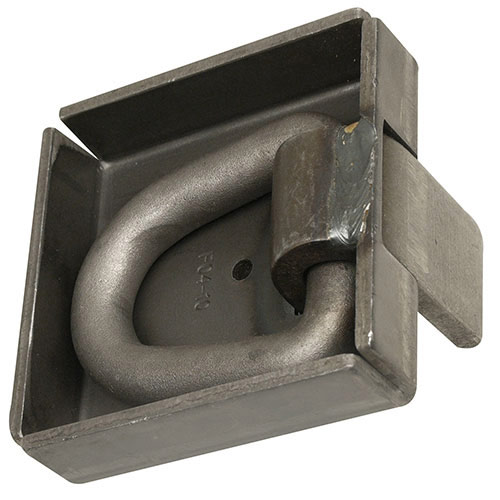 Zurrmulde Blech 90x90x30 mm 