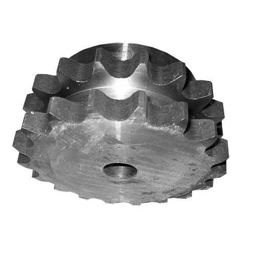 Chain wheel with hub duplex 