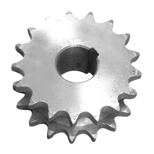 Chain wheel with hub duplex 
