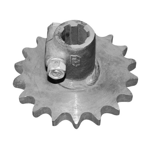 Chain wheel with PTO shaft sleeve for 16B1 