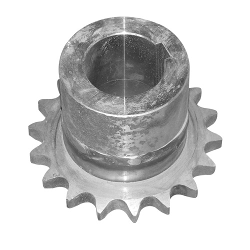 Chain wheel with hub single 