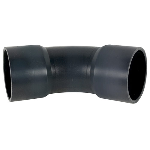 PVC-U bend 45° with sleeve 