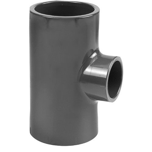 PVC-U T-piece with reduction 